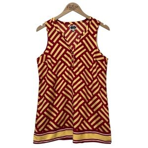 Mud Pie Sleeveless Game Day Tunic Tank Top Size Medium